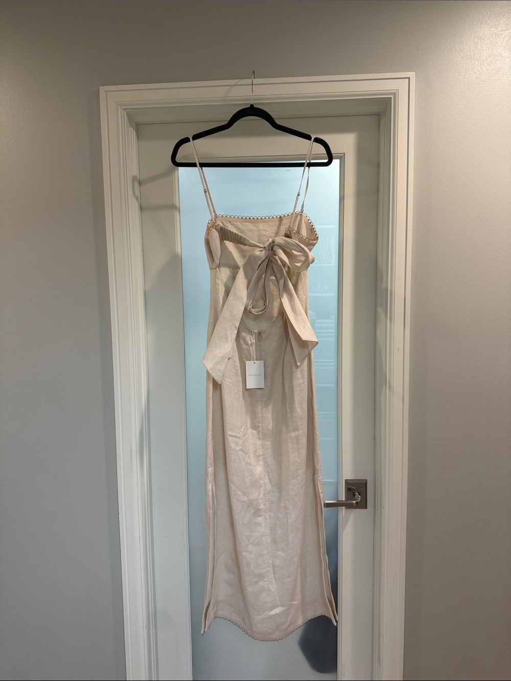 Zimmermann Floral Linen-Blend Maxi Dress - Cream with Tropical Print - Picture 2 of 4